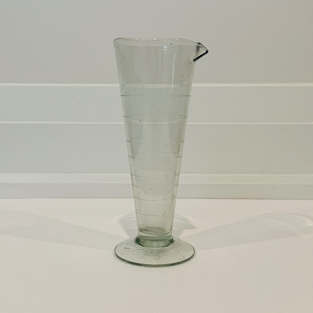 Antique Graduated Beaker, Pharmaceutical Glass